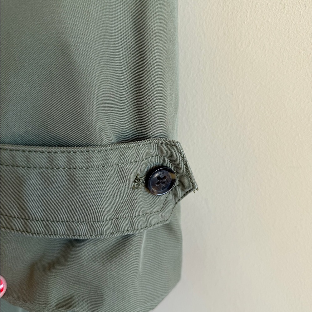 Banana Republic Sage Green Trench Coat - Picture 7 of 10